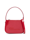 Blumarine Rhinestone-logo Patent-finish Tote Bag In Black