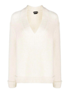 Tom Ford Chunky-knit Wool Jumper In White