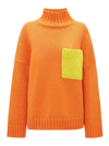 JW ANDERSON KNITTED PATCH-POCKET JUMPER