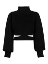 Andreädamo Andreadamo Cropped Knit In Black