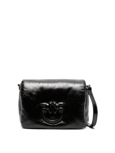 Pinko Love Click Puff Baby Bag In Limo Black Block Colour