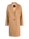 Pinko Coat  Woman Color Camel