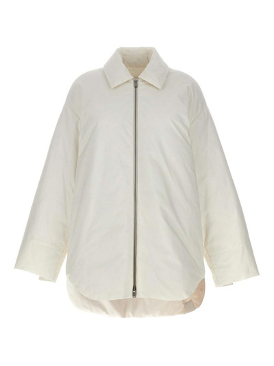 Jil Sander Oversize Down Jacket In White