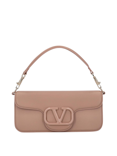 Valentino Garavani Loc Shoulder Bag In Pink