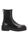 Valentino Black Rockstud M-way Ankle Boots In Black