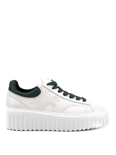 Hogan H-stripes Trainers In Green
