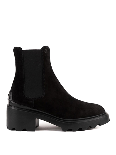 TOD'S SUEDE CHELSEA BOOTS