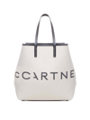 Stella Mccartney Tote Bag With Print In Beis