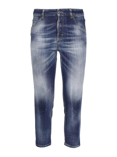 Dsquared2 Medium Wash Jeans In Blue