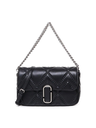 Marc Jacobs Quilted Logo Bag In Black