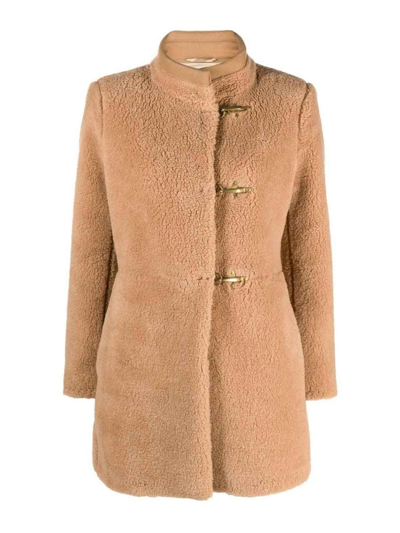 Fay Pelzjacke Mit Kapuze In Beige