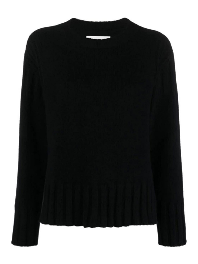 JIL SANDER SUÉTER CUELLO REDONDO - NEGRO