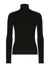 Dolce & Gabbana Cashmere Turtle-neck Sweater In Black