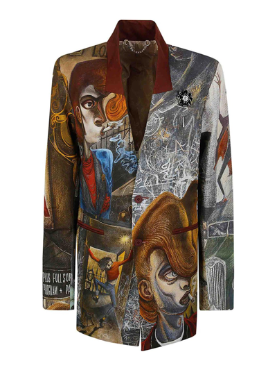 Charles Jeffrey Loverboy Teddy Suit Jacket In Multicolour