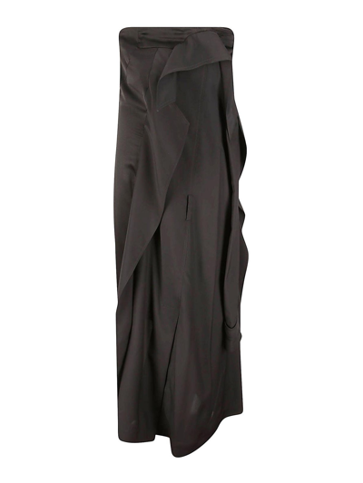 Jw Anderson Trench Bandeau Dress In Black