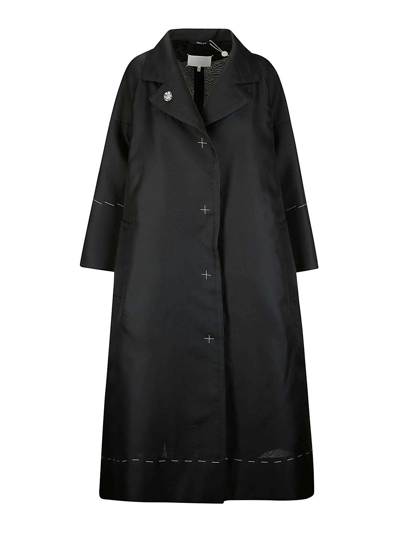Maison Margiela Coat In Black