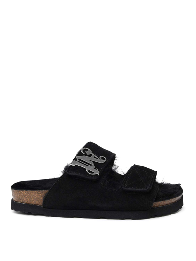Palm Angels Comfy Slipper In Black