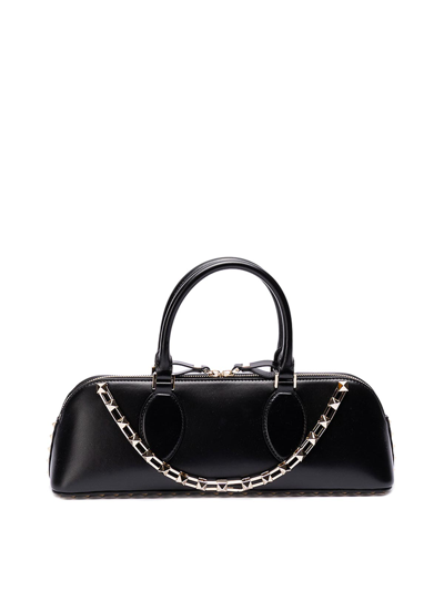 Valentino Garavani Rockstud Handbag In Black