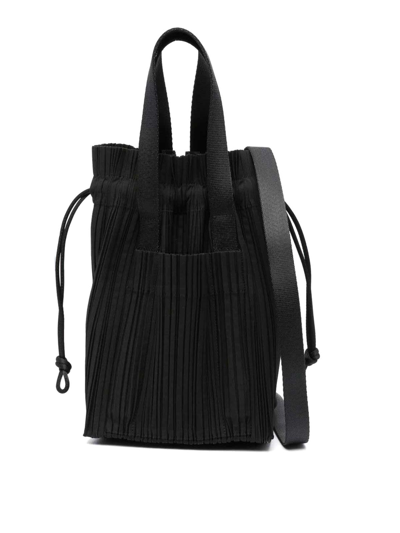 Issey Miyake Black Pleats Tote