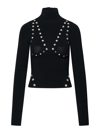 Off-white Off White Mockneck With Studs In Black