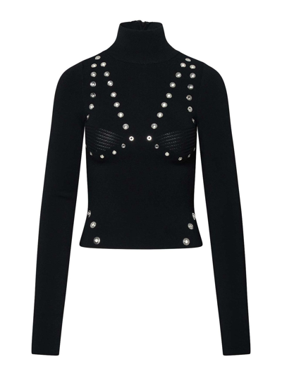 Off-white Off White Mockneck With Studs In Black
