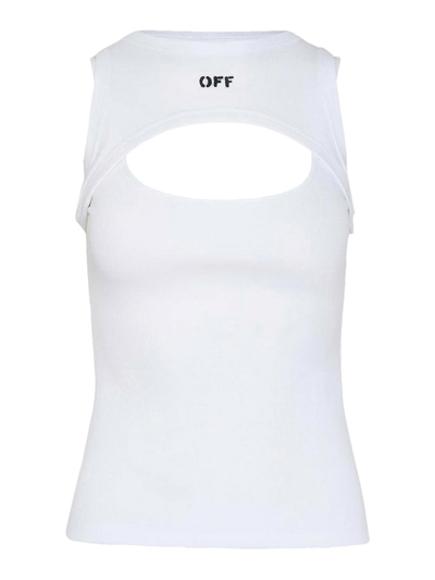 Off-white Off-stamp Top In White