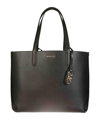 Michael Kors Eliza Extra Large East West Reversible Tote In Black