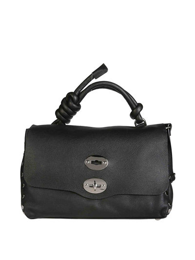 Zanellato Postina S Heritage Leather Bag In Black