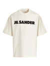 Jil Sander Logo T-shirt By . The Brand Presents A Minimalist Style That Is Appreciated Wor In White