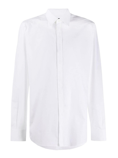 Dolce & Gabbana Logo Print Shirt In White