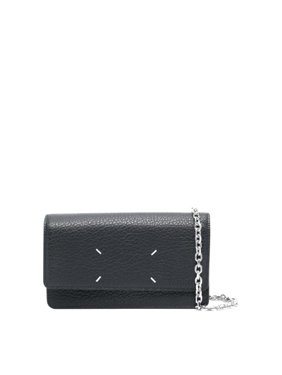 Maison Margiela Wallet On Chain Medium In Black