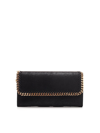 STELLA MCCARTNEY FALABELLA CONTINENTAL WALLET IN BLACK