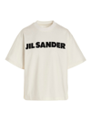 Jil Sander Relaxed-fit Cotton T-shirt With Bold Logo In White