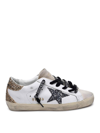 Golden Goose Leather Super-star Sneakers In Blanco