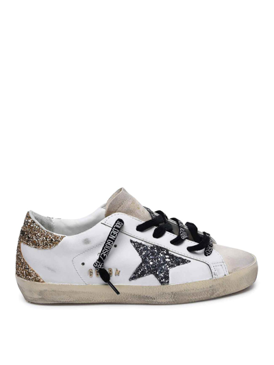 Golden Goose Sneaker Stnera Glitter In Blanco