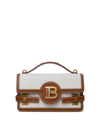 Balmain B-buzz 24 Top Handle Bag In Beige
