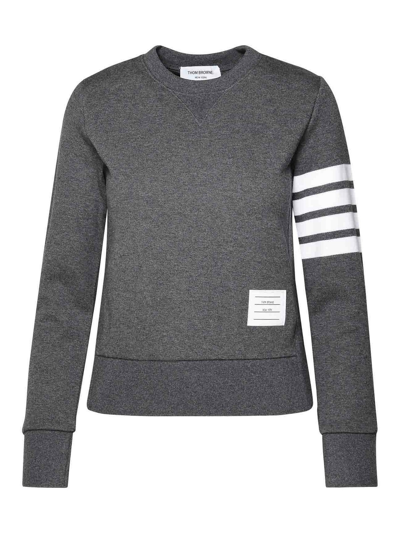 Thom Browne 4-bar Sweatshirt In Grey