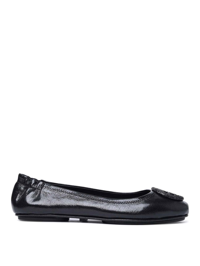 Tory Burch Minnie Travel Ballerina In Negro