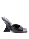Attico Cheope 105 Leather Mules In Black