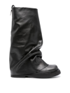Attico Robin Combat Boot In Negro