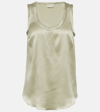 BRUNELLO CUCINELLI SILK-BLEND TANK TOP