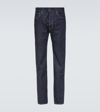 Tom Ford Stonewashed Five-pocket Jeans In Blue