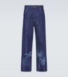 ALANUI JUNGLE PRINTED DENIM PANTS