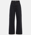Wardrobe.nyc High-rise Straight Jeans In Blue