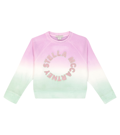 Stella Mccartney Kids' Tie-dye Cotton Jersey Sweatshirt In Multicoloured