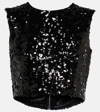 DOLCE & GABBANA SEQUINED CROP TOP