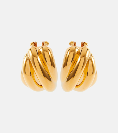 Balenciaga Saturne Clip-on Earrings In Gold