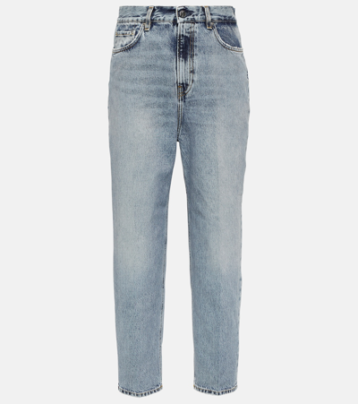 Totême Mid-rise Tapered Jeans In Blue