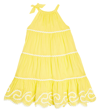 Zimmermann Teen Girls Yellow Ric Rac Cotton Dress In Yellow