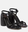 GIANVITO ROSSI CASSIS LEATHER SANDALS